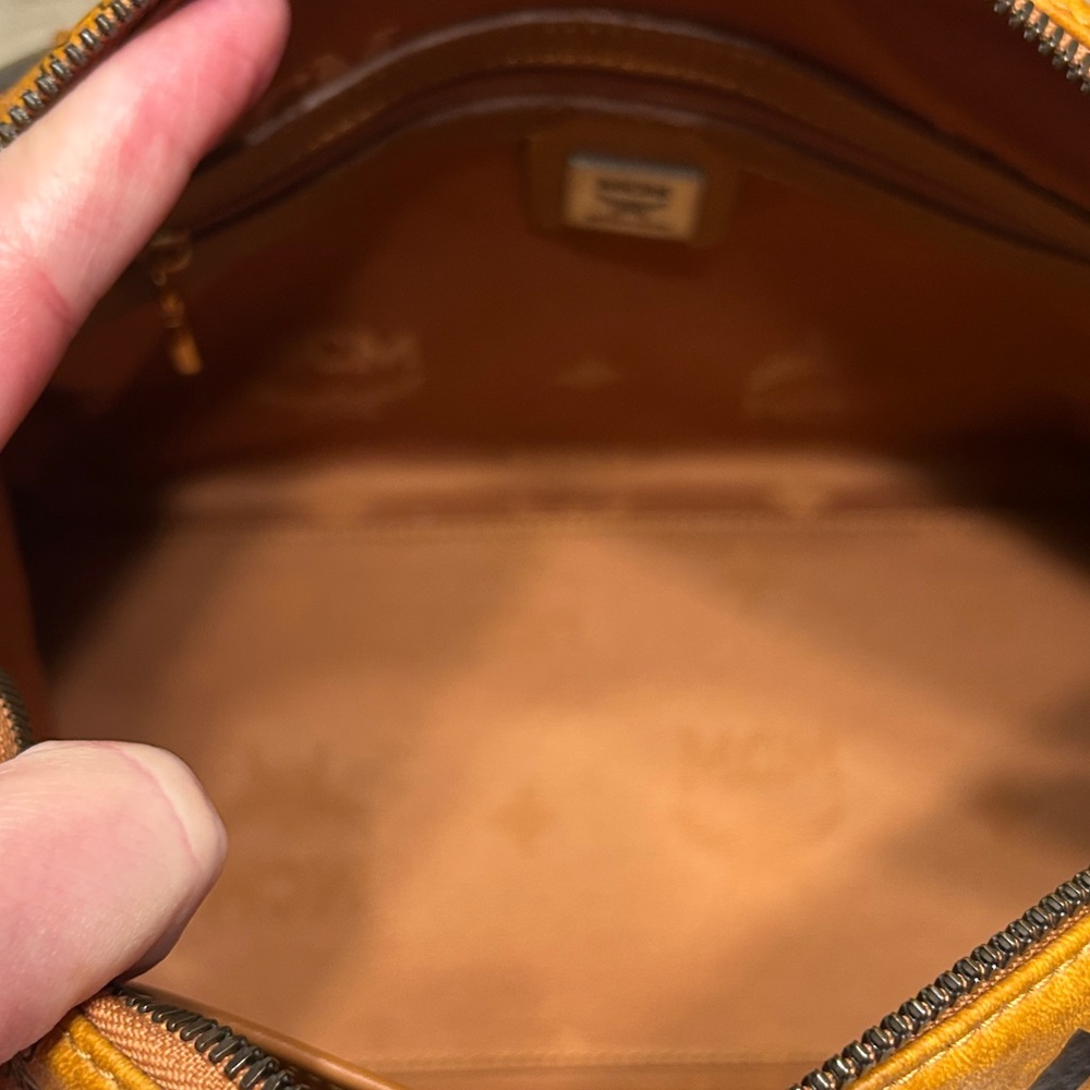 175. MCM Cognac Boston  Bag - Picture 8 of 16